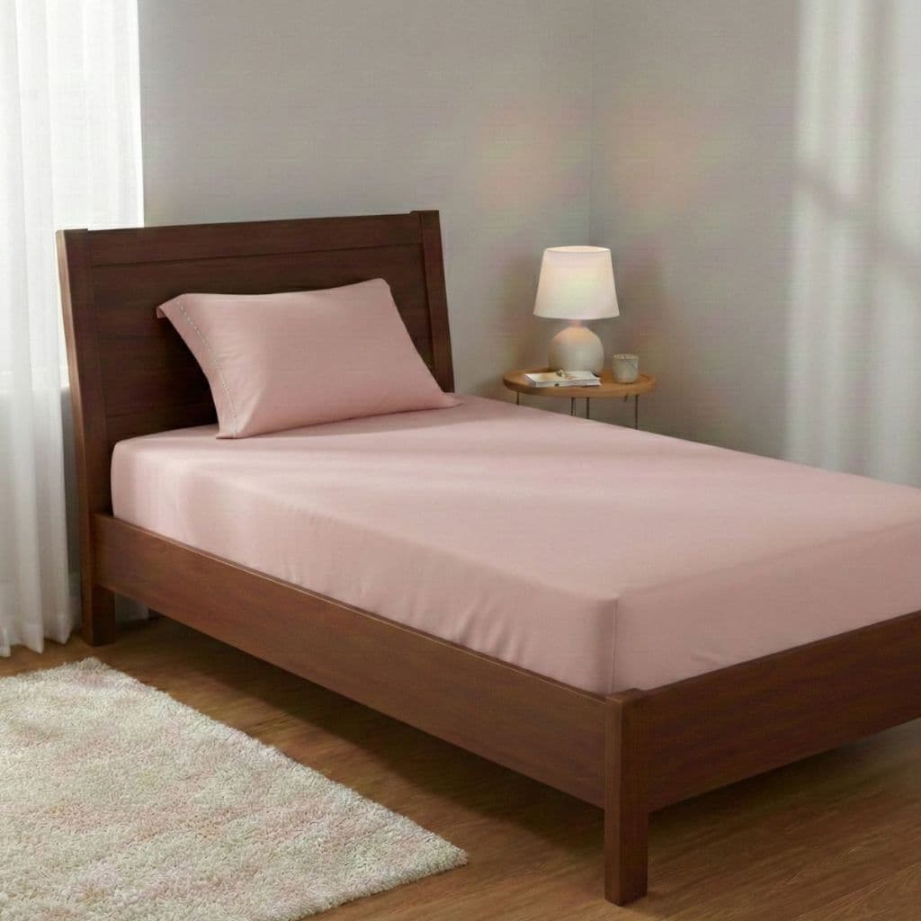 Jogo de Lençol Para Cama de Solteiro Detalhe em Ponto Palito + 1 Porta Travesseiro - DMX CONFECÇÕES
