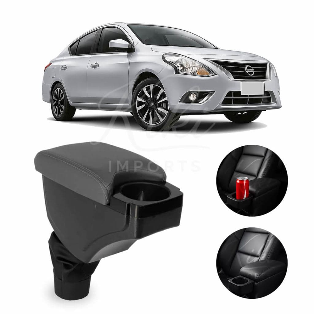 Apoio de Braço Encosto Nissan Versa 2012 a 2020 Console Central C/ Porta Copos e Porta Objetos
