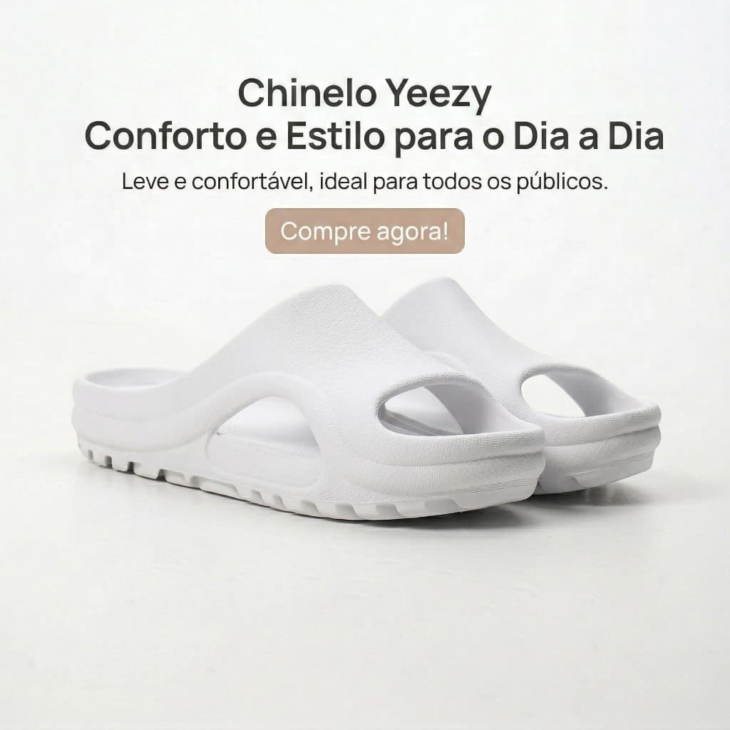 Chinelo Versátil Leve e Macio Para Combinar Com Looks Casuais