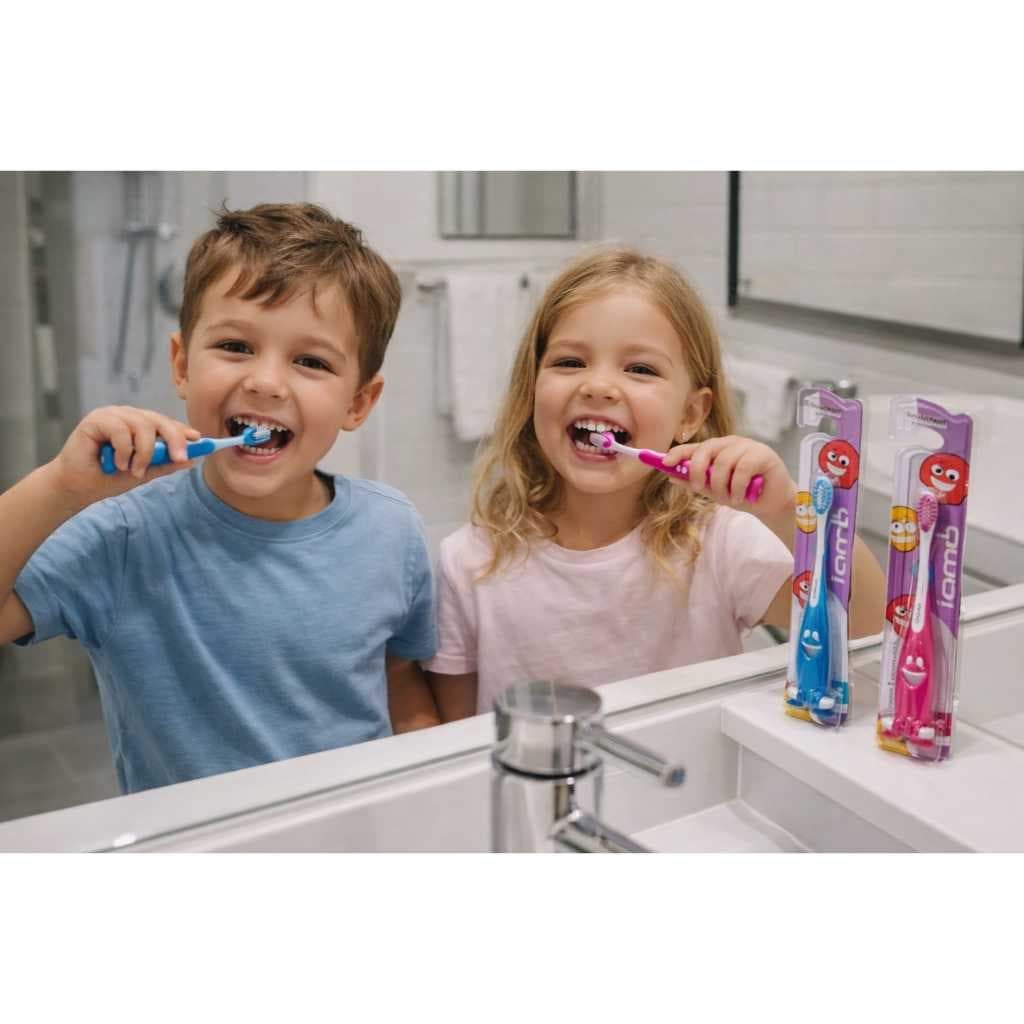 Escova de dente infantil macia com cerdas suaves