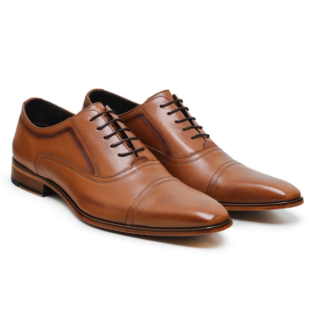 Sapato Social Oxford em Couro Sapato Fino Masculino Elegante Sapato Premium