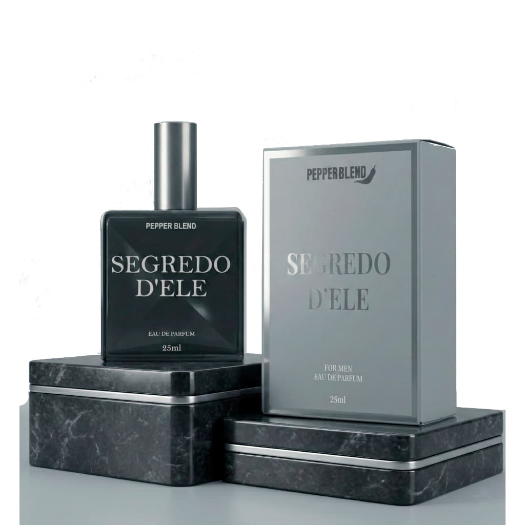 Perfume Masculino Segredo D'Ele Eau de Parfum Alta Fixação e Fragrância Envolvente 25ml Pepper Blend