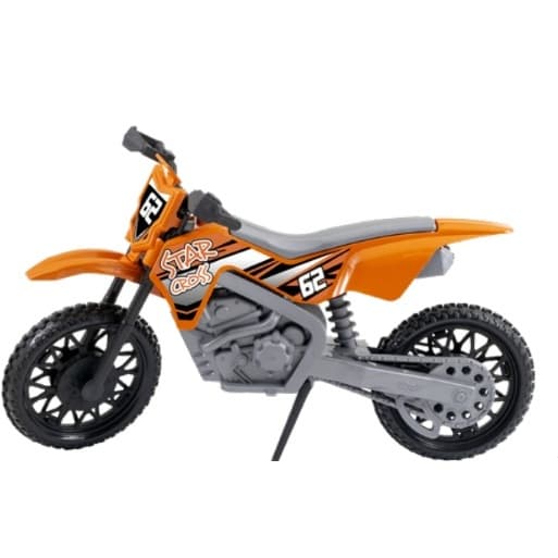 Moto de Brinquedo Star Cross Kendy Laranja - Off-Road 30cm