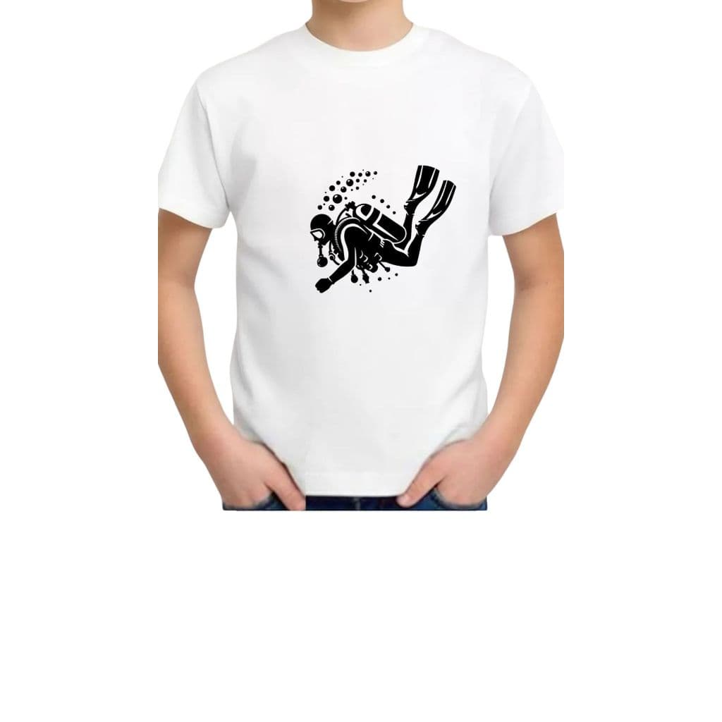 Camiseta 100% algodão mergulho esporte