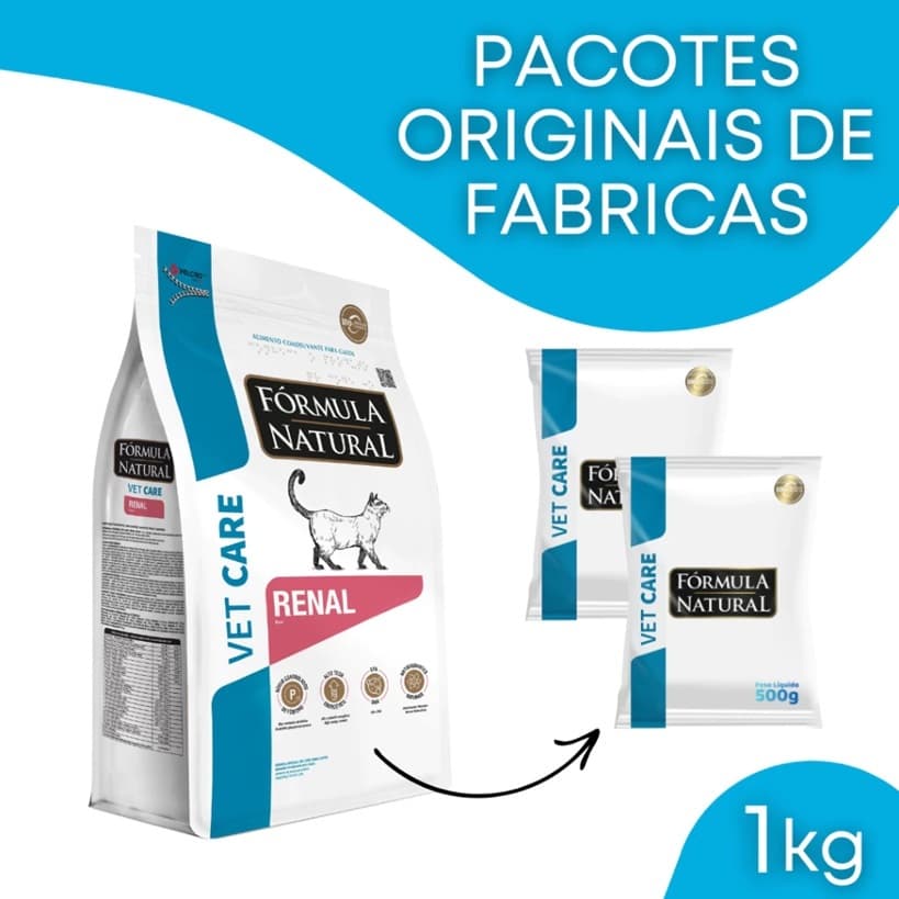 Formula Natural Vet Care Renal Para Gatos Pacotes de 500g Avulsos