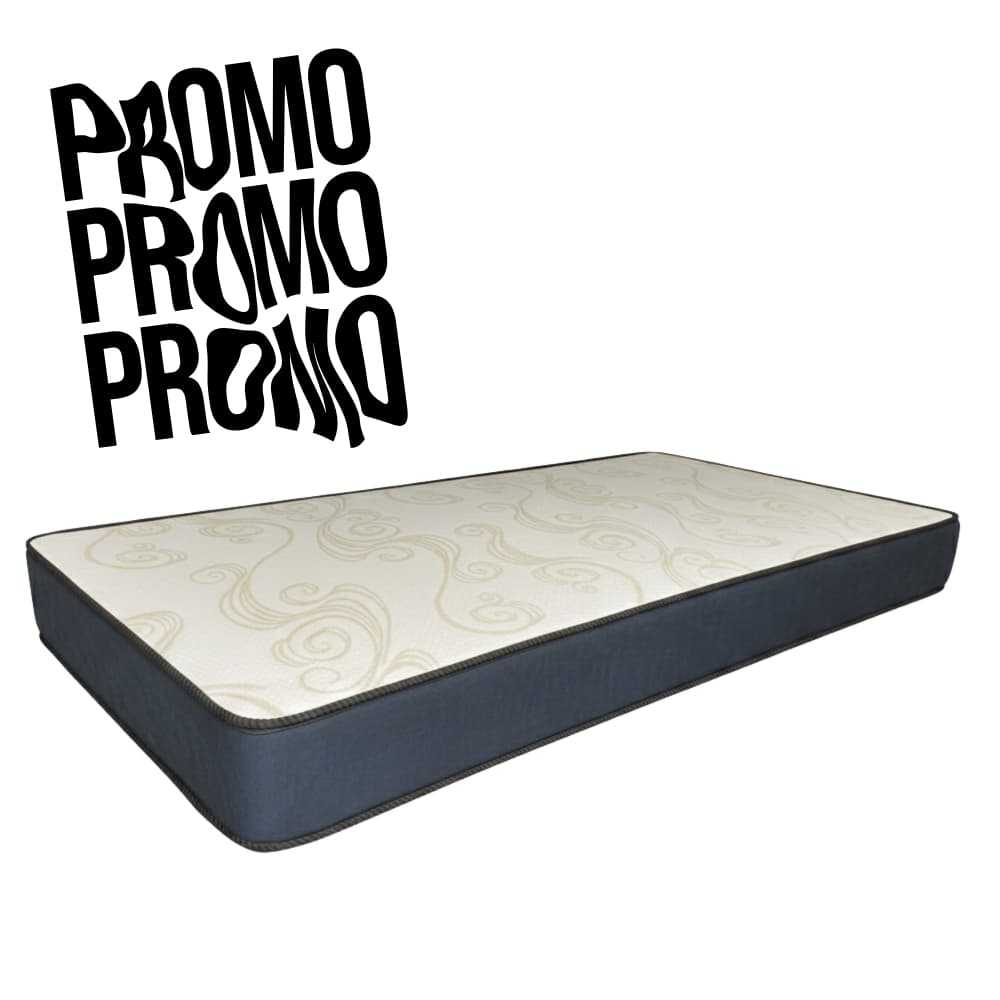 Colchão Solteiro D33 Bege 88x188x17cm Espuma de Alta Qualidade e Suporte Ideal Para Coluna Firme.