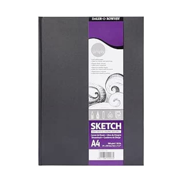 Caderneta Simply Sketchbook  A4 100g Daler Rowney 54F