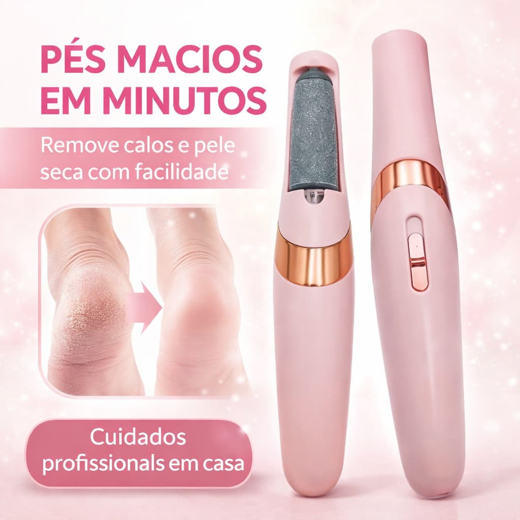 Lixa de Pé Elétrica Recarregável USB Removedor de Calos Profissional À Prova D’Água Pedicure MQ-7312