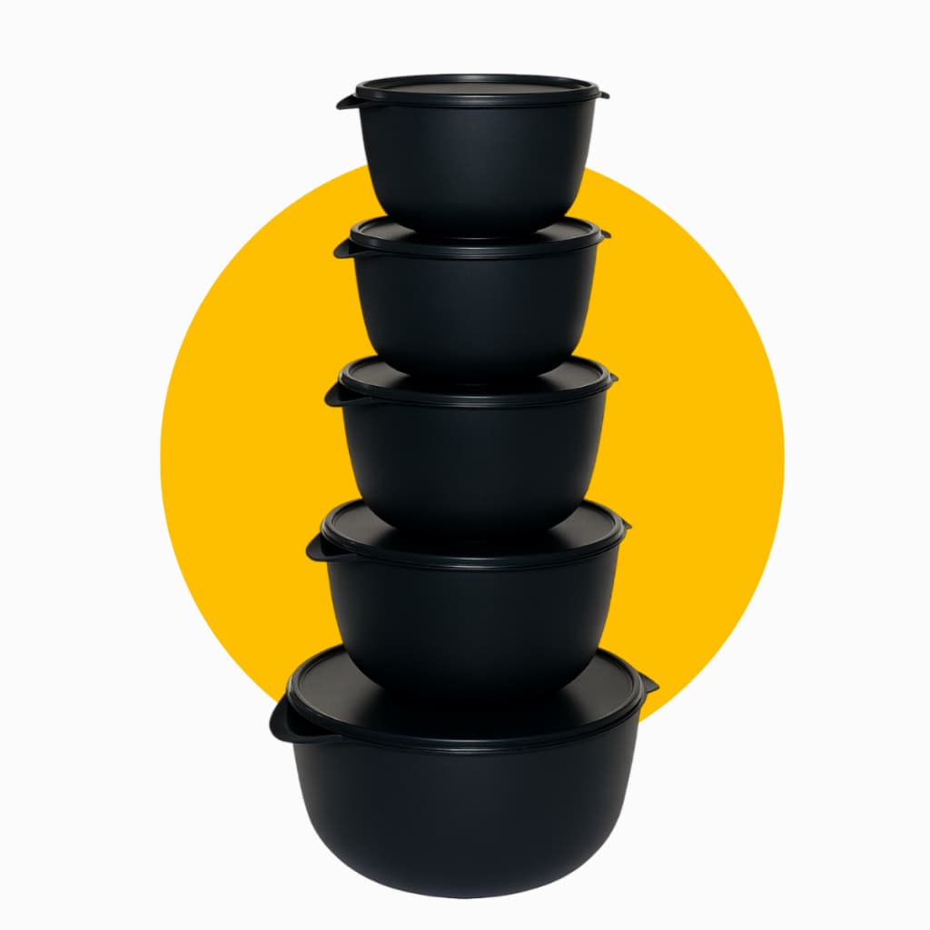 Kit 5 Bowls Potes Hermeticos Vasilhas BPA Free 5 Potes Variados Plastico