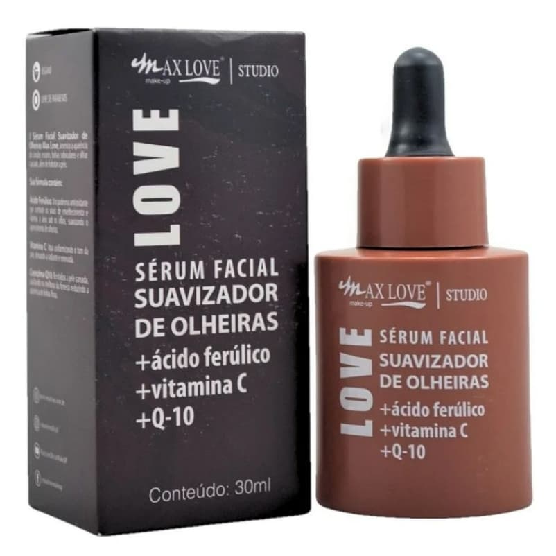 Sérum Facial Suavizador de olheiras Max love vitamina C+Q-10