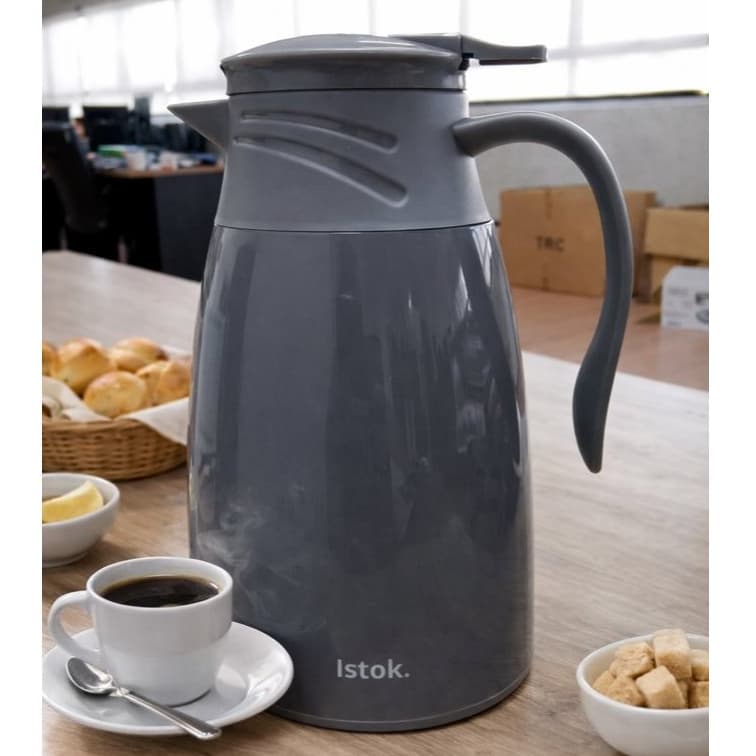 Garrafa Térmica 1 Litro Roma Café Chá Ampola de Vidro Alça Ergonômica  - Sortida
