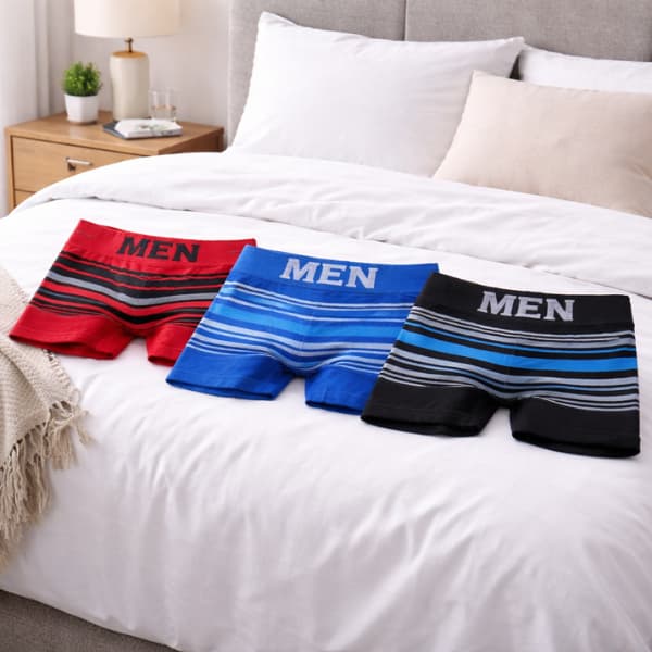 Kit Cuecas Boxer Masculina Microfibra Adulto Sem Costura