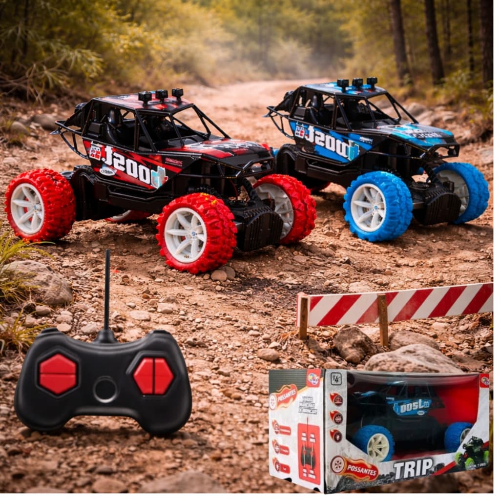 Brinquedo Carrinho Controle Remoto Pickup Jipe Off Road RC Buggy Monster Truck Jeep Baja