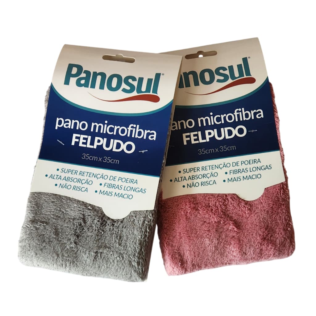 Kit 2 unidades Pano Microfibra Felpudo 35cm x 35cm Panosul Original