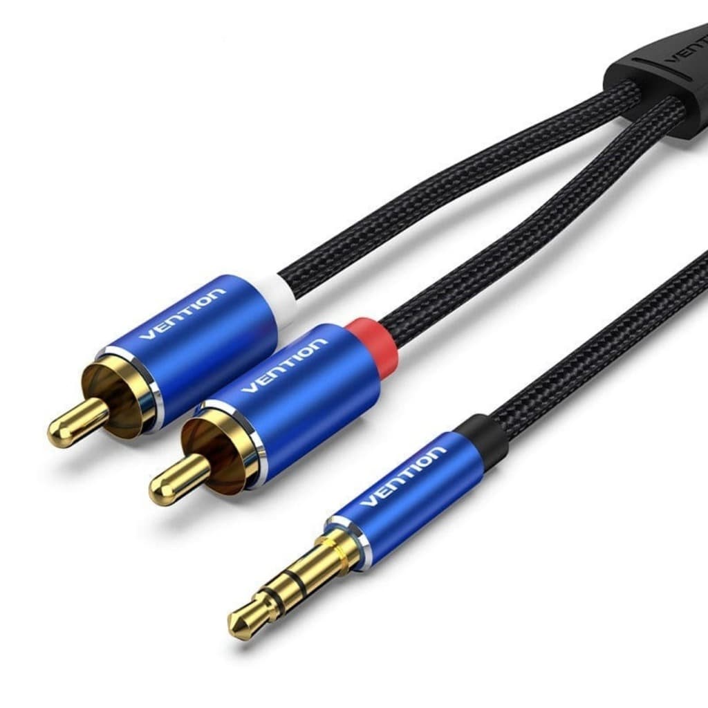 Cabo P2 Estereo Para Rca Blindado Audio Mesa Som 10m Vention