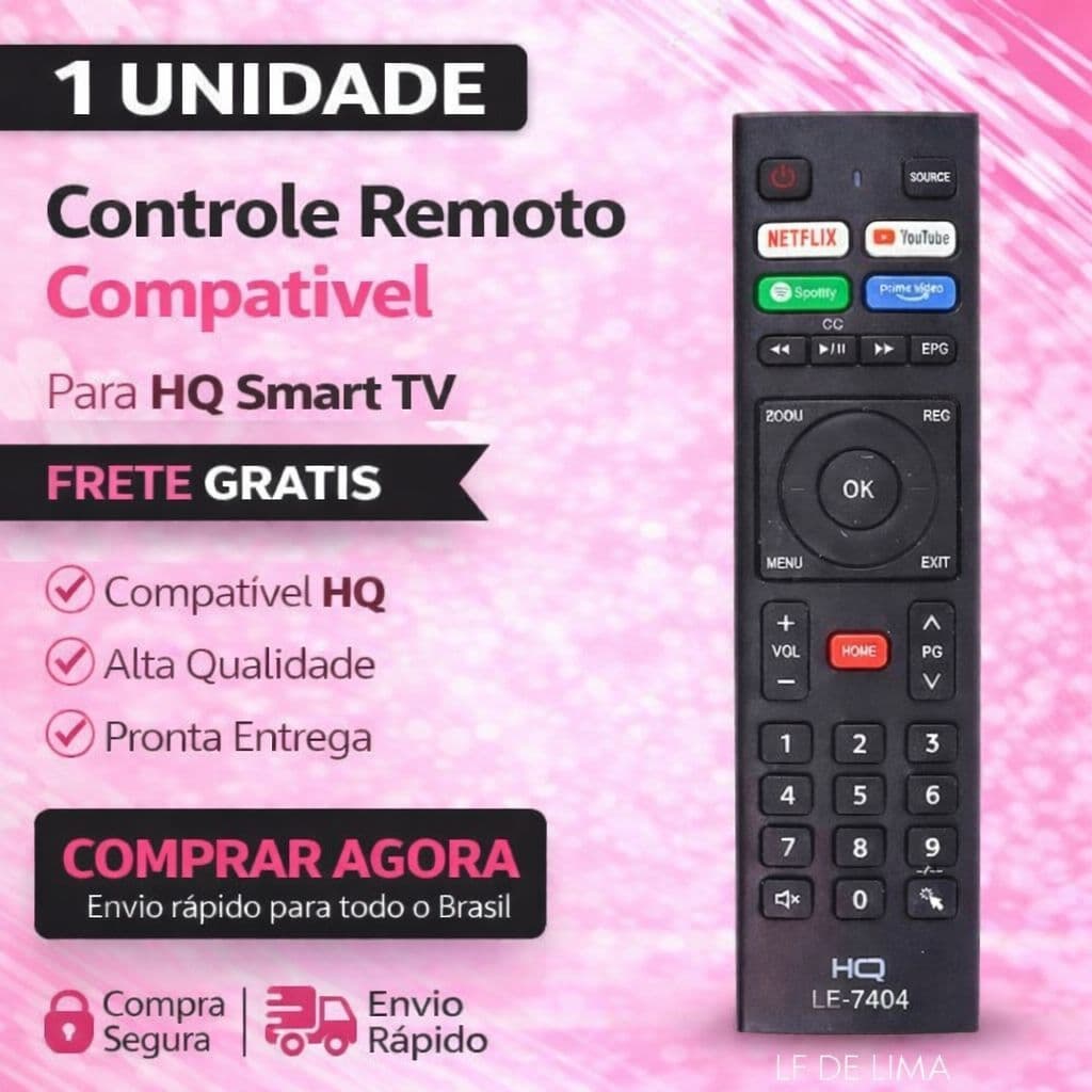 Controle Remoto Para Smart Tv Hq Hqs32nkh Hqs43nkh Hk320df 60 Uhd 4k Hdr Android 11