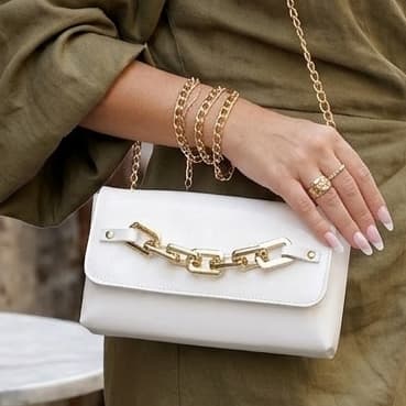 Bolsa Feminina CrossBody Corrente Transversal Tote Boho Casual Básica