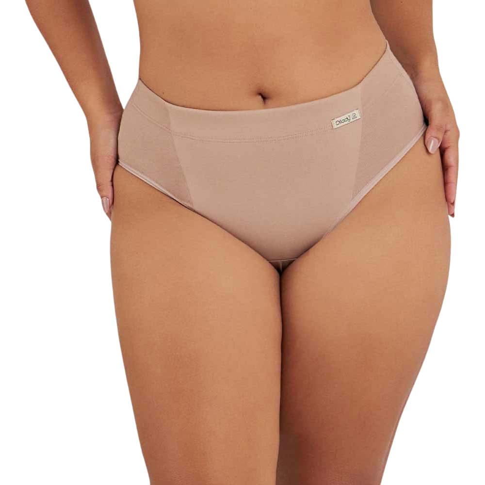 Calcinha Clássica Modeladora Zero Barriga Eco Dilady Algodão Ref. 333200 Cintura Alta Sem Costura