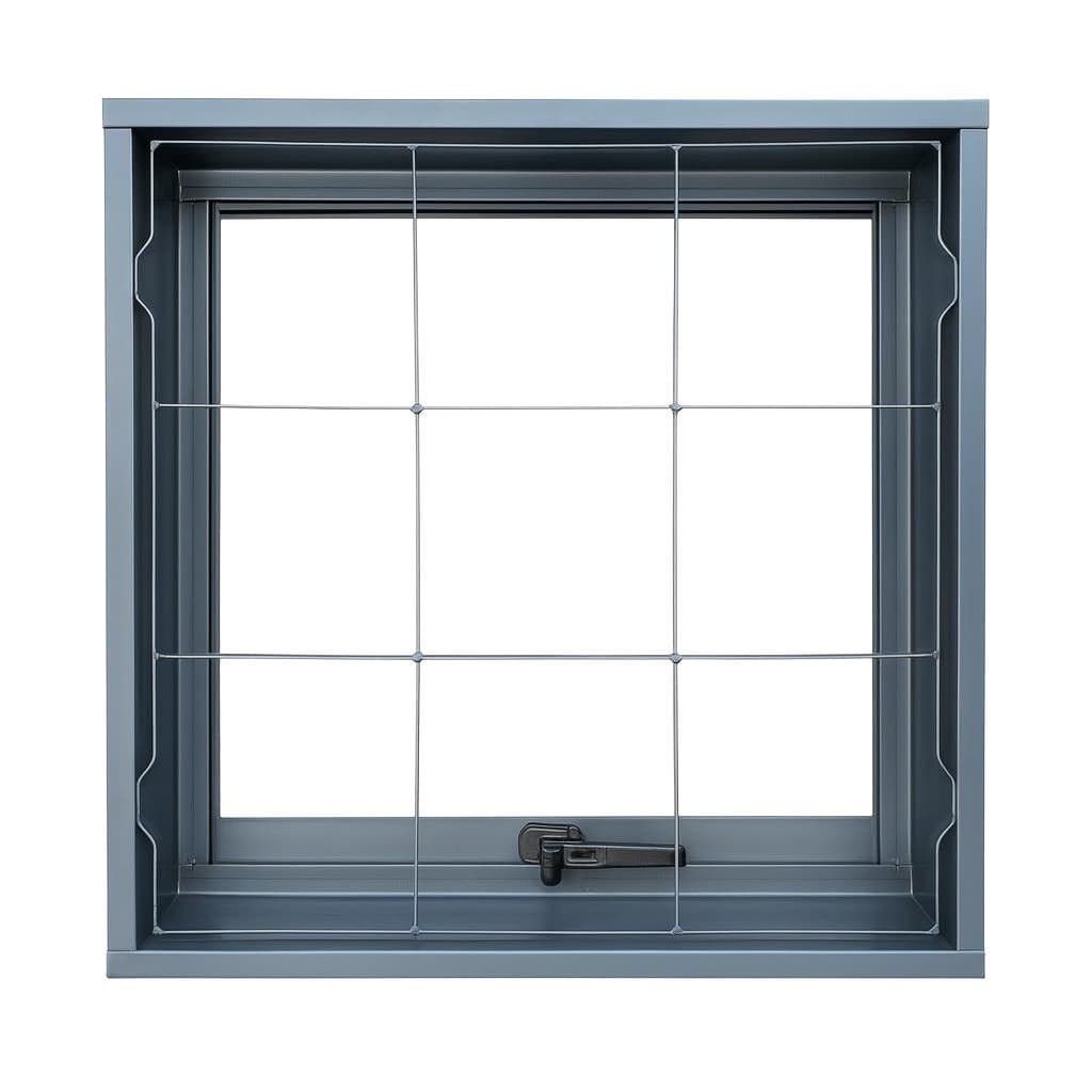 Vitro Janela Com Grade Quadrado 60x60x12 Basculante Envio Imediato