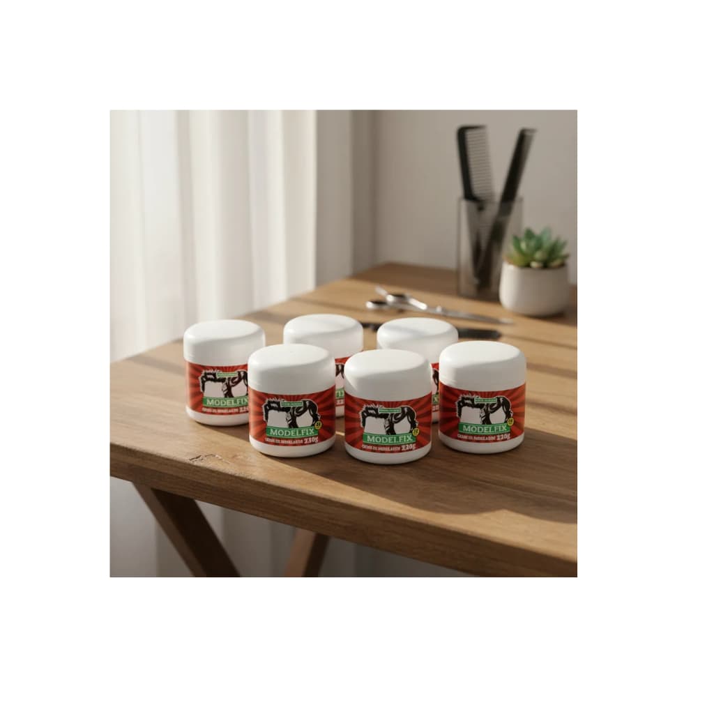 Creme Modelador ModelfixHiper Fixação 500g Kit com 6 unidades