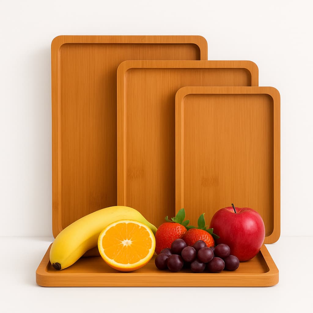 Kit 3 Bandejas Organizadora Decorativa Multiuso Cantinho do Café Mesa Posta