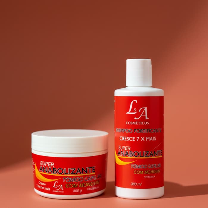 Kit Shampoo + Creme /Super Anabolizante Capilar /Fortificante/ Crescimento Acelerado - [ L&A Cosméticos ]