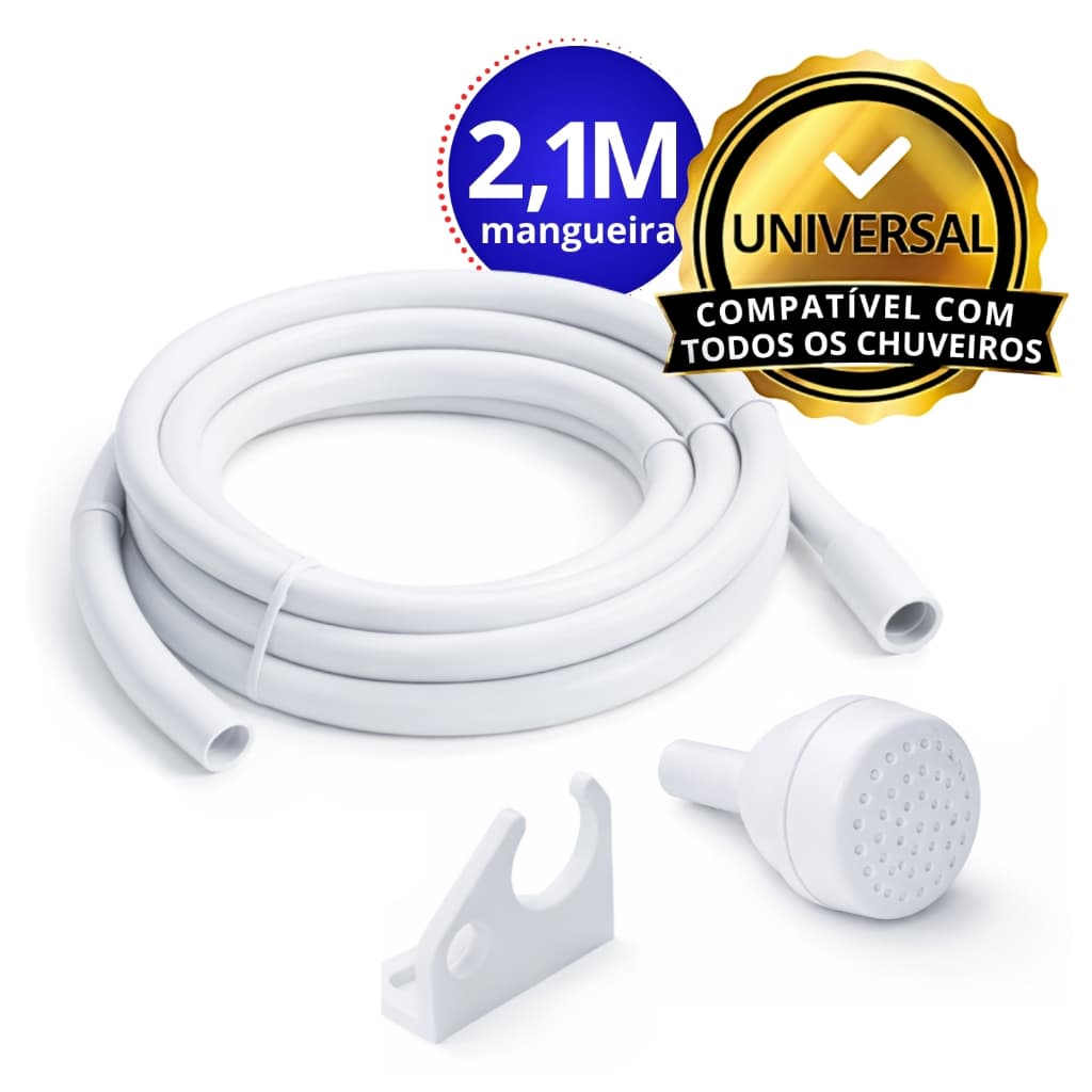 Chuveirinho Mangueira Universal Sintex 2,10m todos chuveiros convencionais