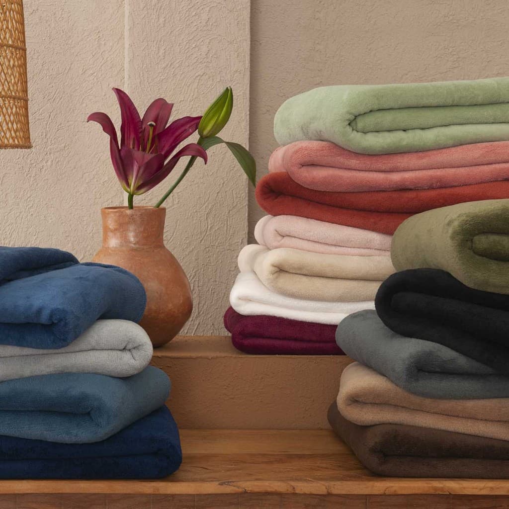 Manta Soft Fleece Lisa Cobertor Quentinho Solteiro Casal Queen Macio Leve Inverno Cama Sofá