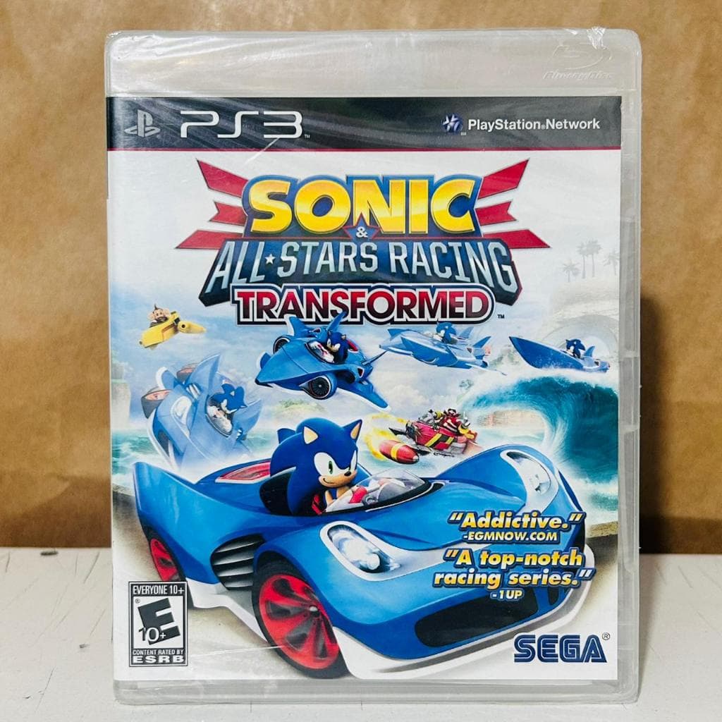 Sonic All Stars Racing Transformed Mídia Física Novo Original PS3