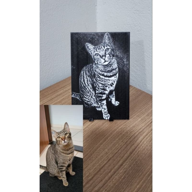 Porta Retrato com Foto Personalizada 3D – Presente Especial e Criativo para Quem Você Ama Casal Mãe Pai Pet Aniversário