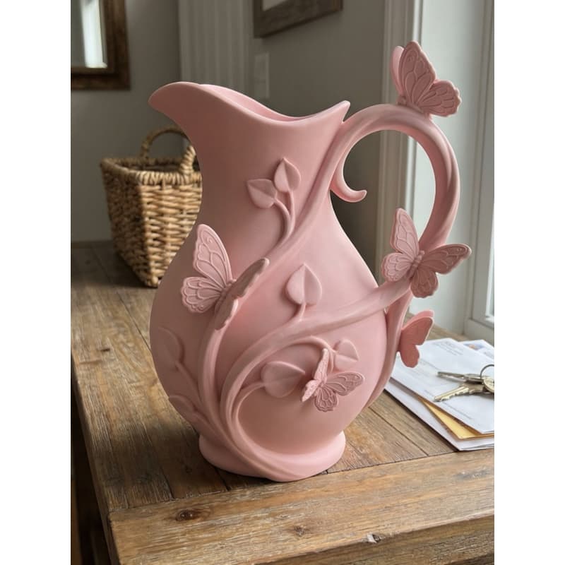 Vaso decorativo com borboleta moderno minimalista para sala de estar