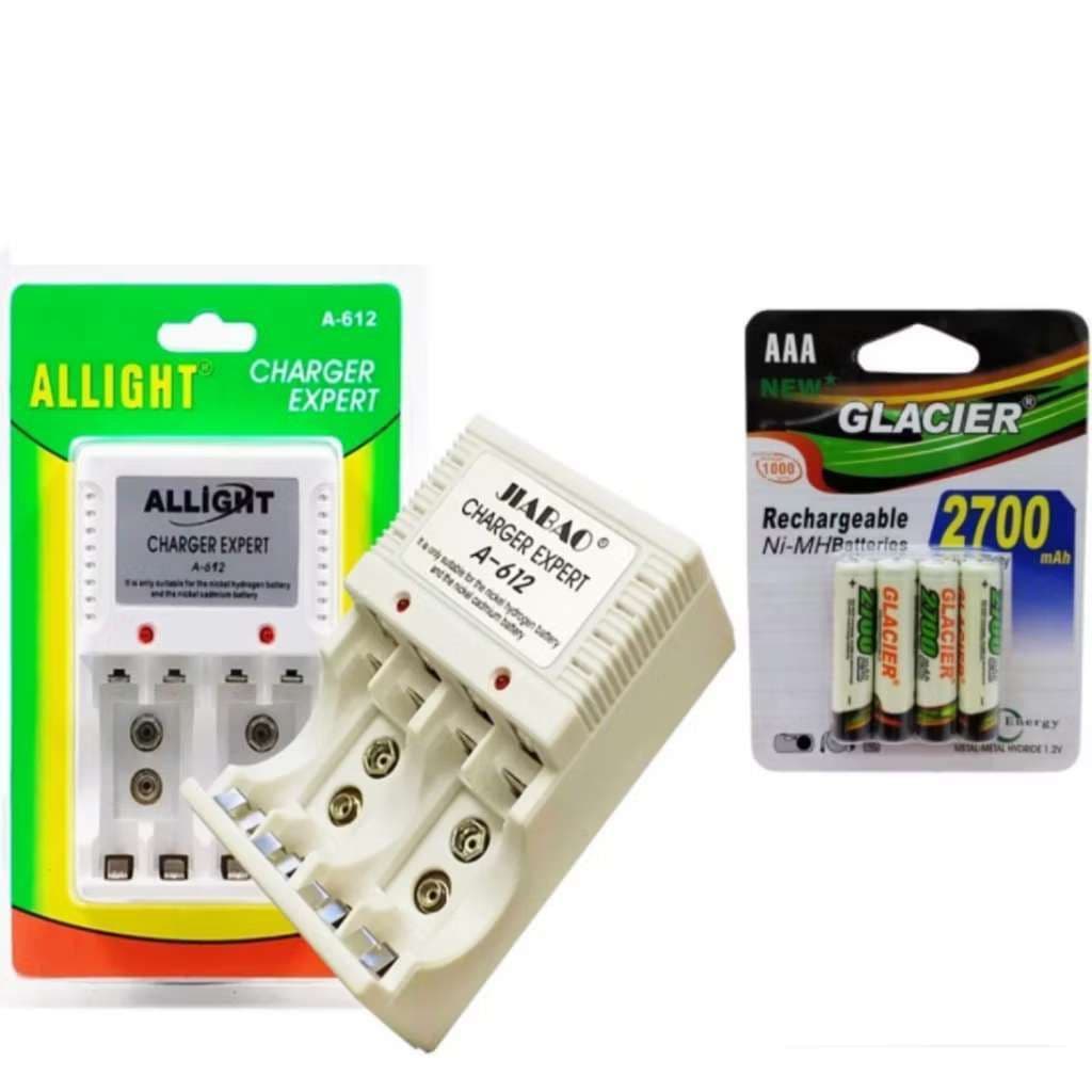Pilha De Carregador Recarregavel Para AA/AAA/bateria 9V Bivolt xh-612d
