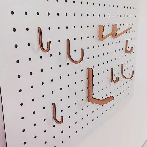 Ganchos para Painel Pegboard em MDF