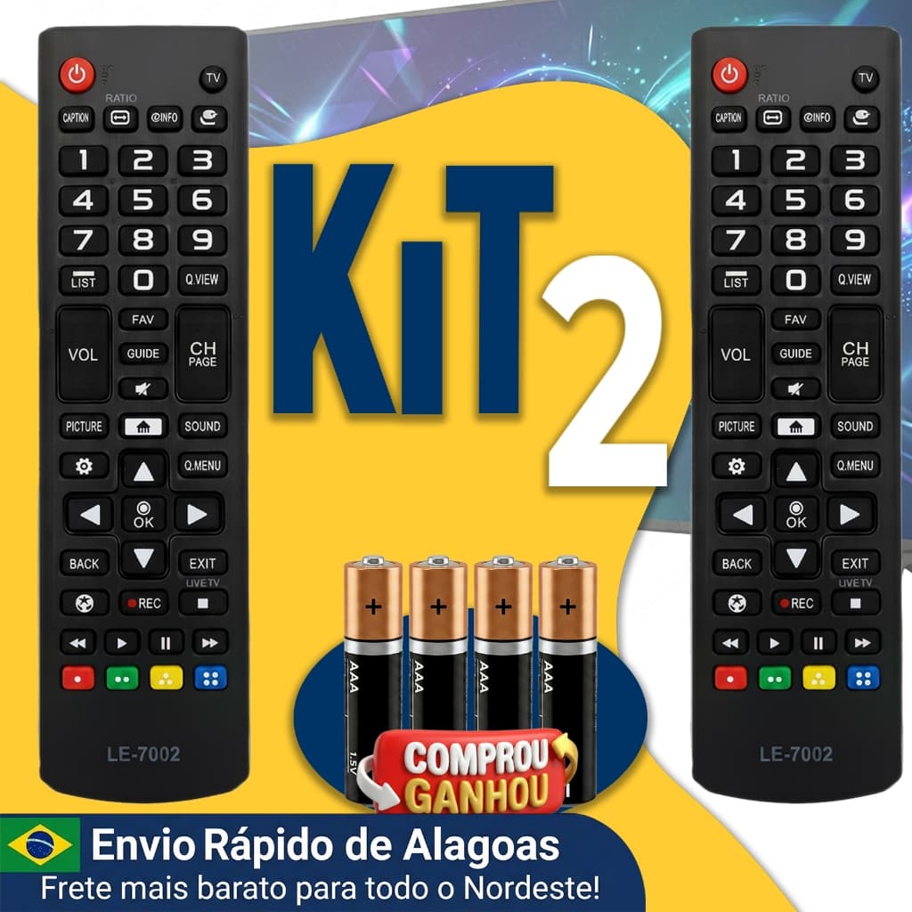 Controle Remoto Compatível Tv Lg Smart 32lf595b 47lb5800 Akb74915321