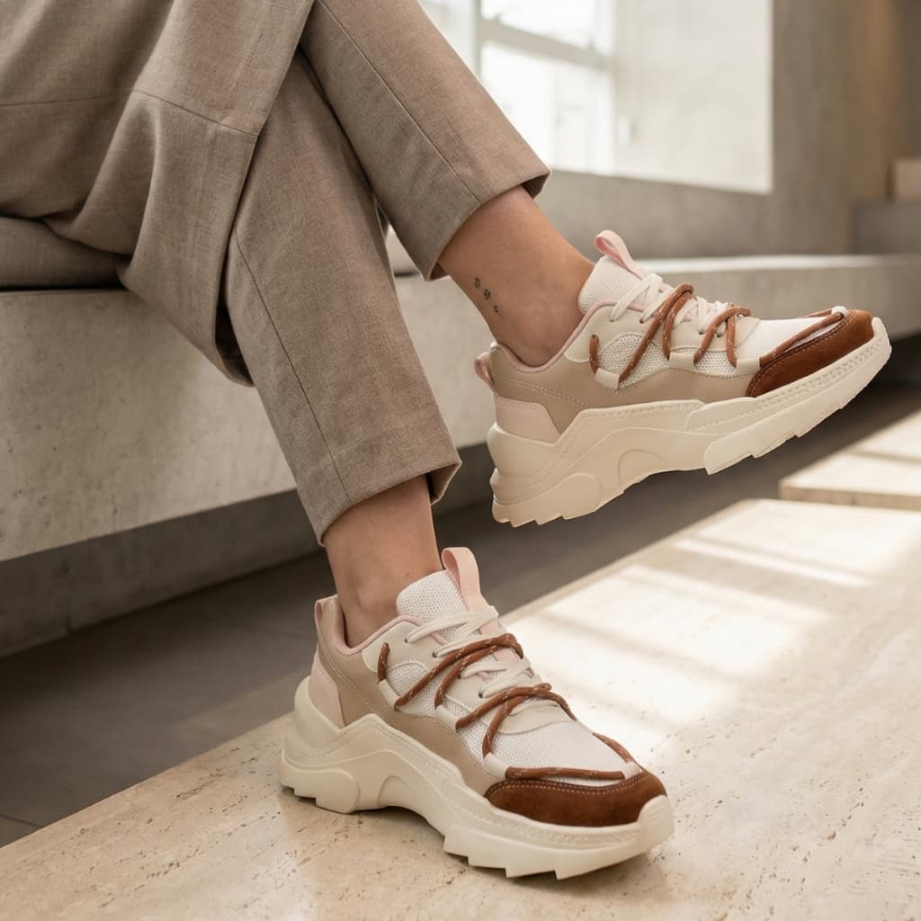 Tênis Feminino Sneaker Plataforma, Confortável e Moderno para o Dia a Dia