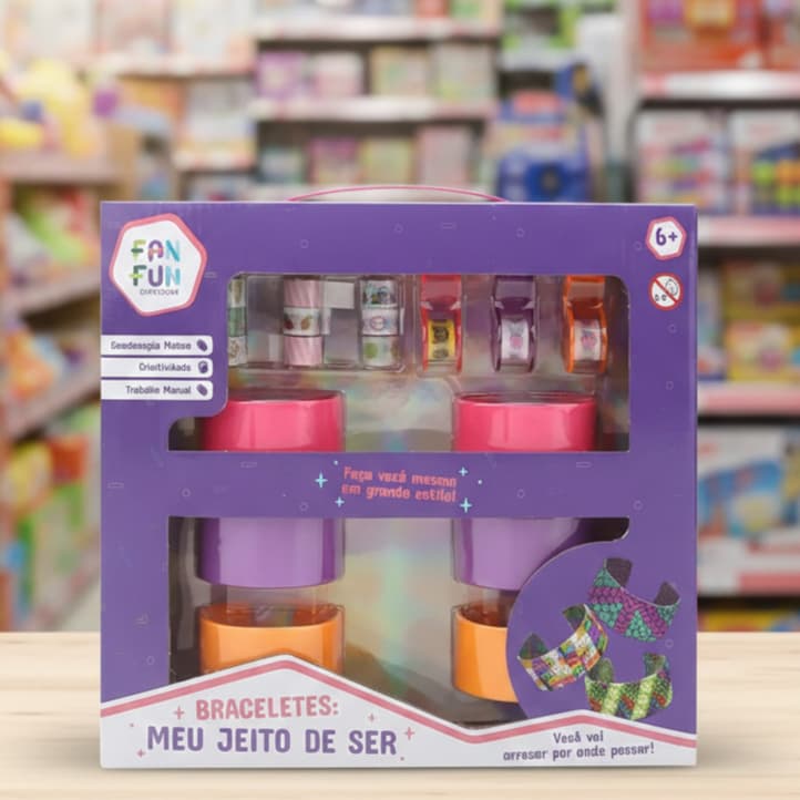 Fanfun Kit Braceletes Infantil Meu Jeito de Ser Personalizado 6+