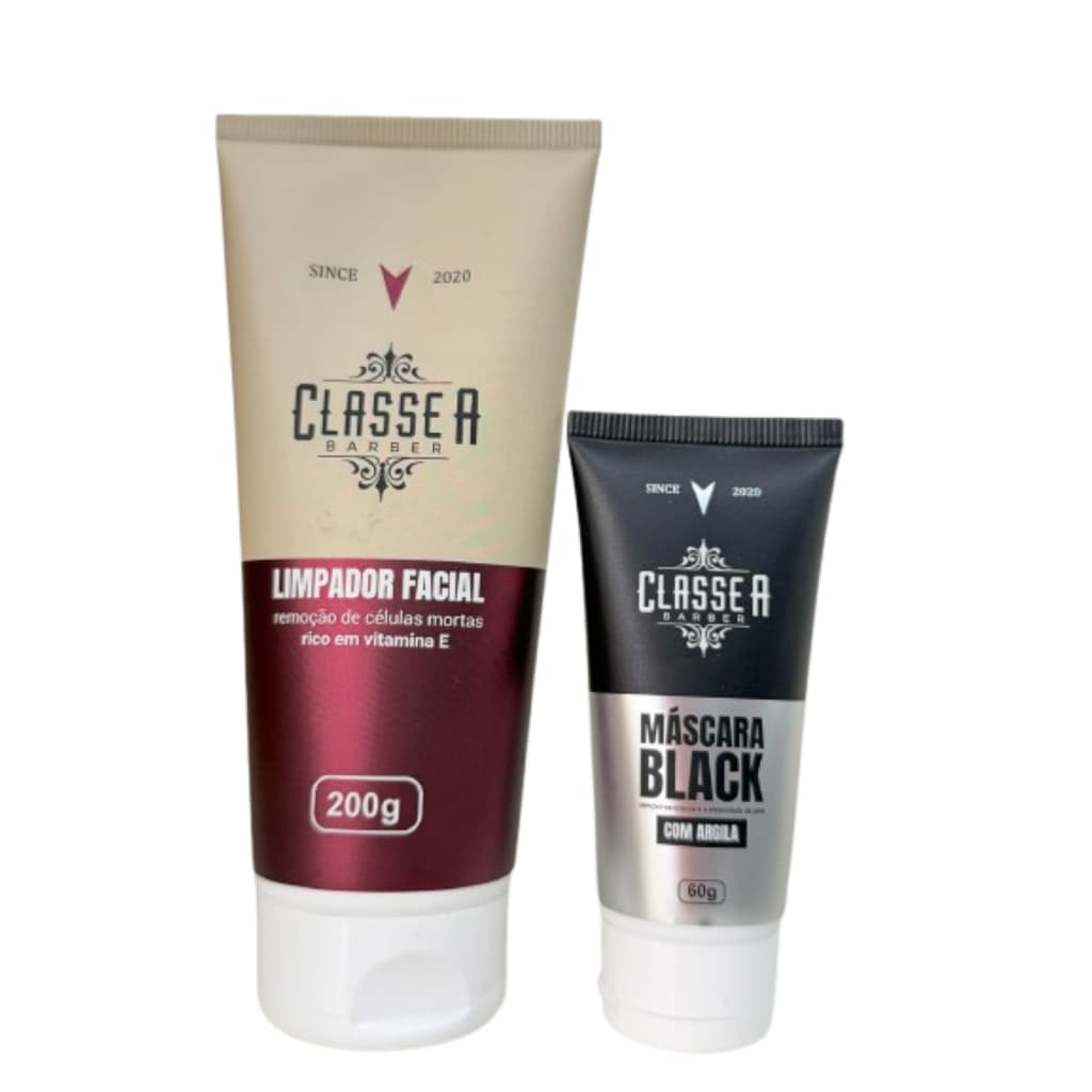 Kit Limpeza De Pele Máscara Negra E Limpador Facial Classe A Mista Dia/noite