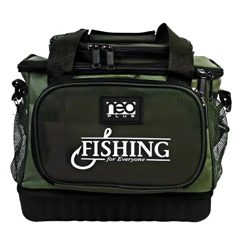 Bolsa De Pesca Neo Plus Fishing Marine Sports Com Nota Cor Verde Desenho do tecido Verde