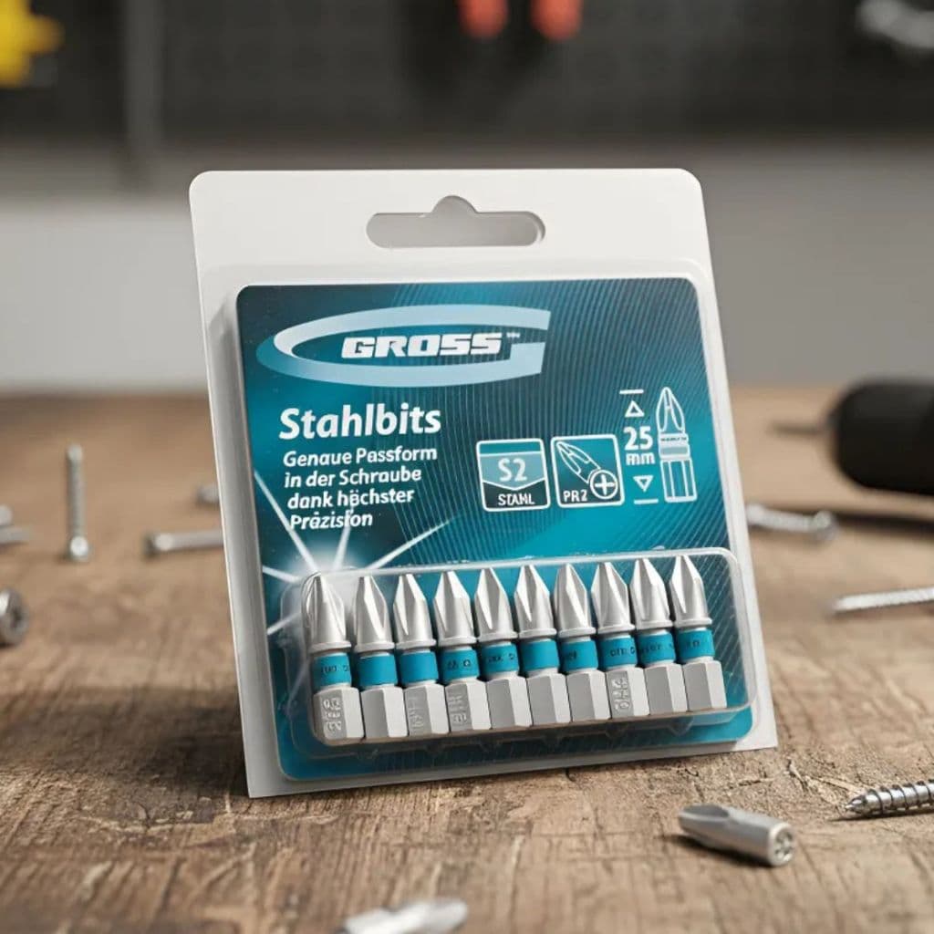 Ponta Bits PH2 25mm Ponteira Magnética Parafusadeira Philips Kit 10 Peças Gross