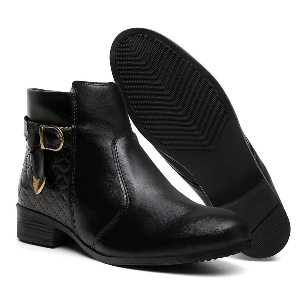 Bota Coturno Feminina Envio Imediato - Preto