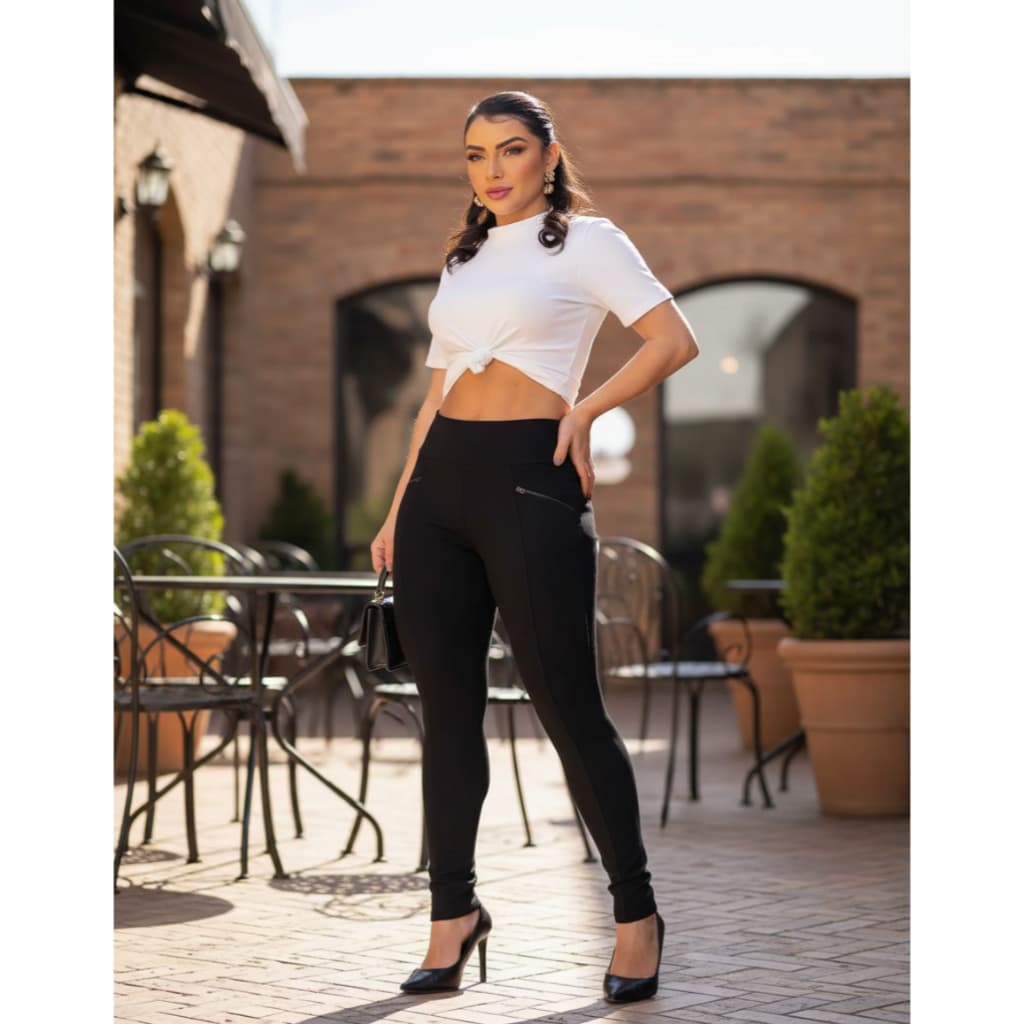 Calça Feminina Montaria Gorgorão Cintura Alta