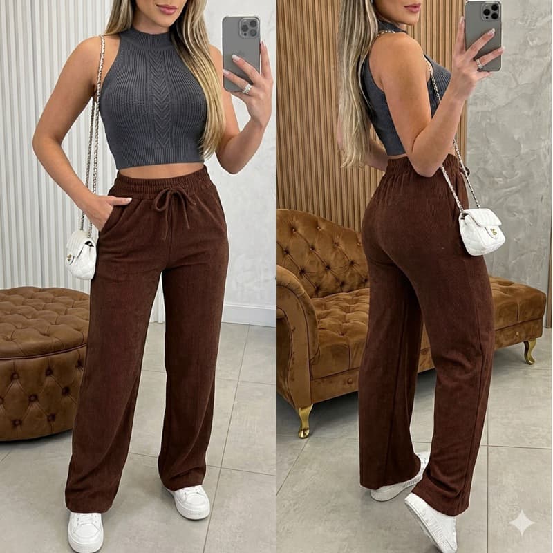 Calça Pantalona Feminina Lanzinha