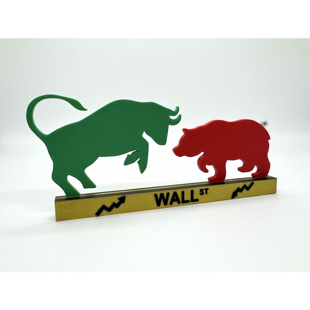 Touro E Urso Wall Street Investidor Trader Decoração