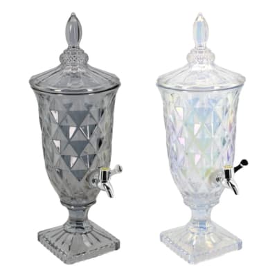 Suqueira De Vidro Diamante 2l Luxo Com Tampa Furta Cor Fume Furtacor