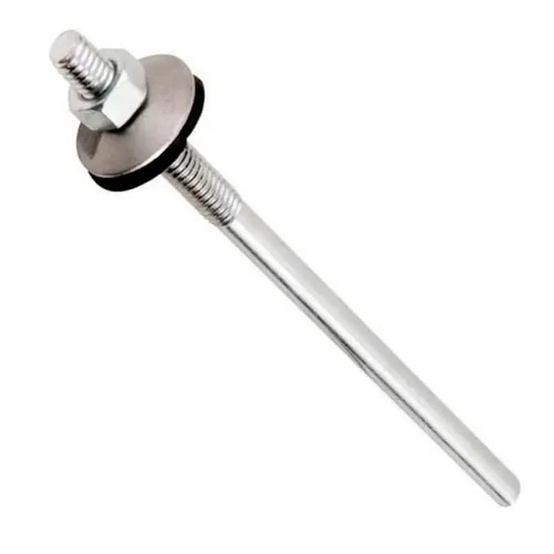 Haste ferro reta telha Completa 1/4x150mm - 25 Unidades