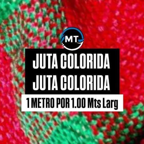 3 Metros Tecido Tela Juta Colorida ( 1,00M X 1,00 Mts Largura )