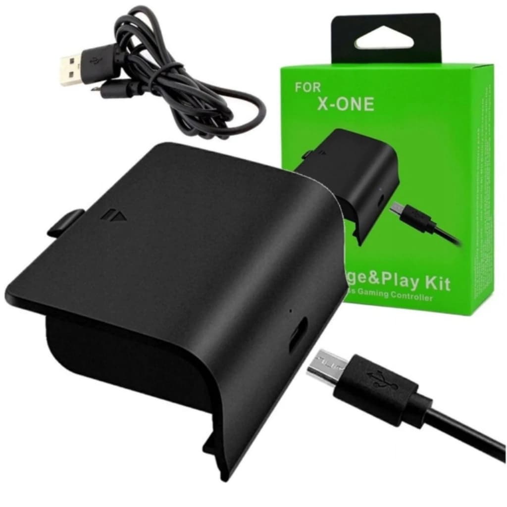 Kit 2 Bateria Carregador para Controle Xbox One Recarregável + Cabo Usb