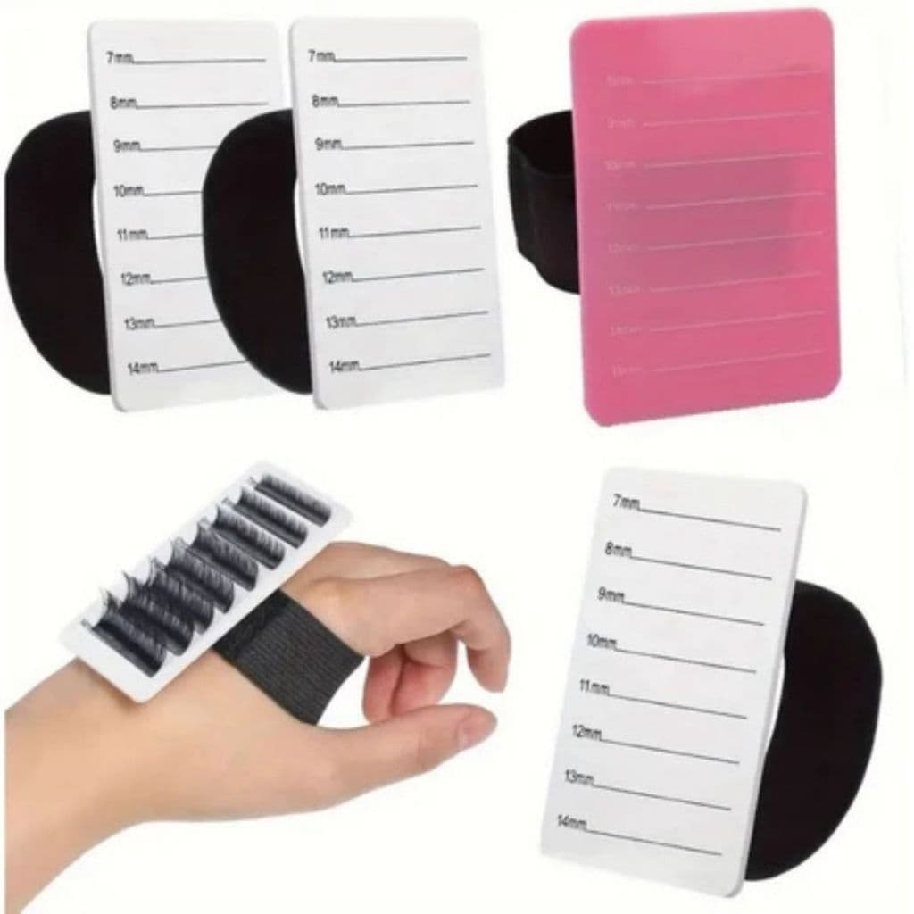 Pulseira Placa Branca Auxiliar Para Extensão De Cílios - Hand Pallet