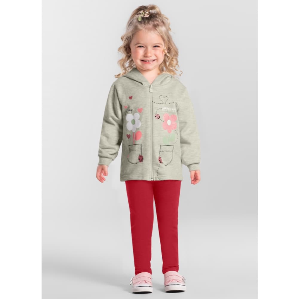 Conjunto Menina Infantil Florido 56327 Brandili
