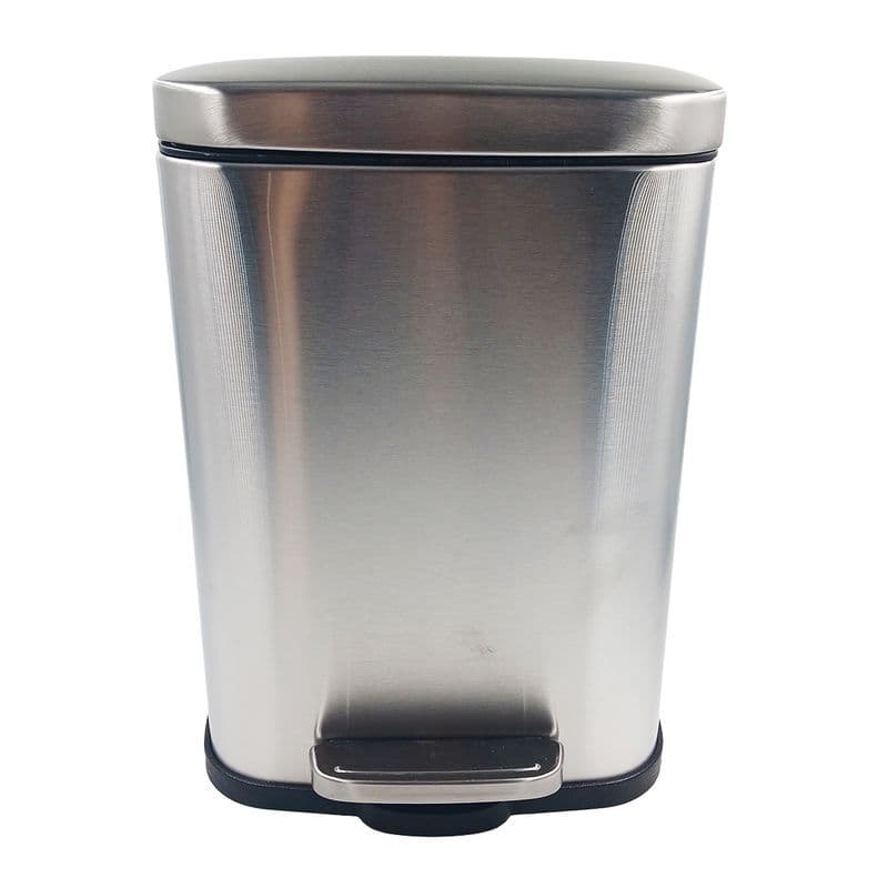 Lixeira Retangular Aço Inox Pedal Reforçada 5l
